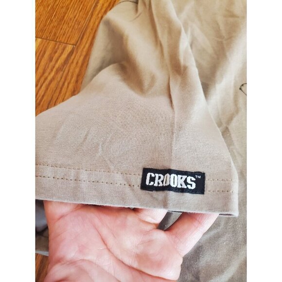 Crooks & Castles Mens 2XL Death Row Records Core Graphic Tee T-Shirt Tan NWT - Picture 7 of 9